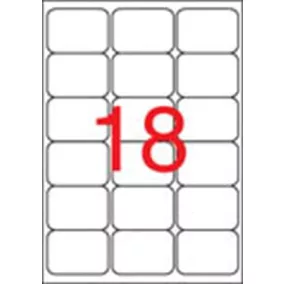   Etikett, univerzális, 63,5x46,6 mm, kerekített sarkú, APLI, 1800 etikett/csomag