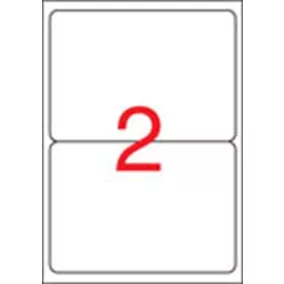   Etikett, univerzális, 199,6x144,5 mm, kerekített sarkú, APLI, 200 etikett/csomag