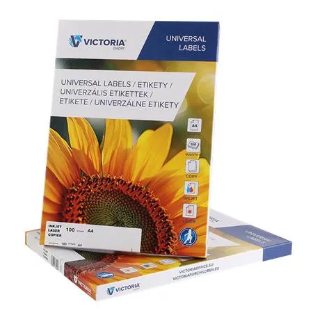 Etikett, univerzális, 70x16,9 mm, VICTORIA PAPER, 5100 etikett/csomag