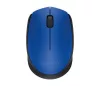 Egér, vezeték nélküli, optikai, közepes méret, USB, LOGITECH "M171", kék