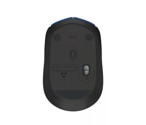 Egér, vezeték nélküli, optikai, közepes méret, USB, LOGITECH "M171", fekete