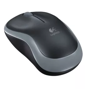   Egér, vezeték nélküli, optikai, közepes méret, USB, LOGITECH "M185", szürke