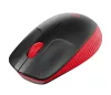 Egér, vezeték nélküli, optikai, USB, LOGITECH, "M190", piros