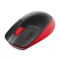   Egér, vezeték nélküli, optikai, USB, LOGITECH, "M190", piros