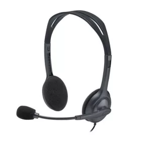   Fejhallgató, mikrofonnal, vezetékes, LOGITECH "H111", fekete