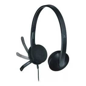   Fejhallgató, mikrofonnal, USB csatlakozás, LOGITECH "H340"