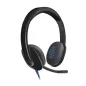   Fejhallgató, mikrofonnal, USB csatlakozás, LOGITECH "H540"