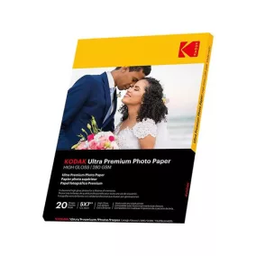   Fotópapír, tintasugaras, 13x18 cm, 280 g, fényes, KODAK "Fine Art"