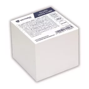 Kockatömb, 85x85x70 mm, ragasztott, VICTORIA OFFICE