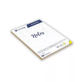   Jegyzettömb, A5, 5x50 lap, négyzetrácsos, VICTORIA OFFICE, sárga