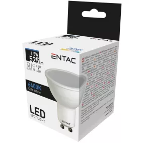 Entac LED Spot Wide Angle GU10 6,5W CW 6400K