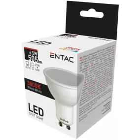 Entac LED Spot Wide Angle GU10 6,5W WW 3000K