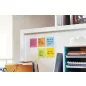   Öntapadó jegyzettömb, 76x76 mm, 6x90 lap, 3M POSTIT "Super Sticky", "Carnival", vegyes színek