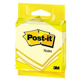   Öntapadó jegyzettömb, 76x76 mm, 100 lap, 3M POSTIT, sárga