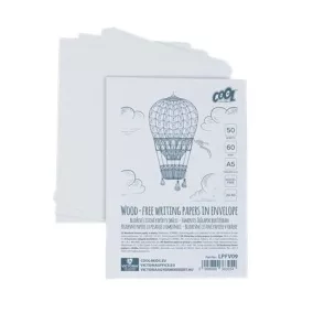   Írólap, famentes, A5, 20/50, COOL BY VICTORIA "Borítékos" 60g