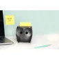   Jegyzettömb adagoló, "Z", 3M POSTIT "Bagoly", fekete