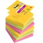   Öntapadó jegyzettömb, "Z", 76x76 mm, 4+2x90 lap, 3M POSTIT "Carnival", vegyes