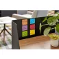   Öntapadó jegyzettömb, "Z", 76x76 mm, 5x90 lap, 3M POSTIT "Super Sticky Boots", vegyes színek