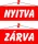 Információs tábla, 22x8,5 cm, kétoldalas, "Nyitva/Zárva", piros