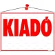 Információs tábla, 35x25 cm, "Kiadó"