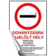 Információs matrica, 21x30 cm, "Dohányzásra kijelölt hely"