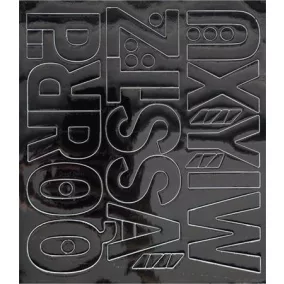   Öntapadós matrica, 5 cm-es, betűlap, ABC második fele, fekete