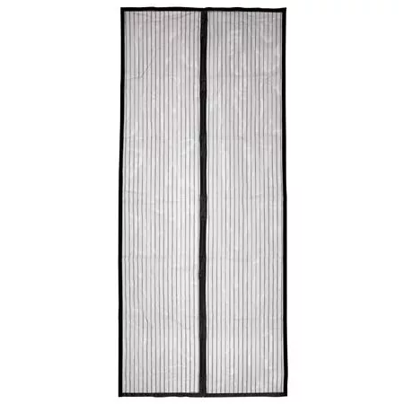 Szúnyogháló, mágneses, ajtóra, 90x210 cm, HOME, fekete
