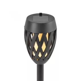 Kerti fáklya, napelemes, HOME, fekete