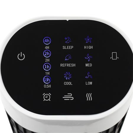 Oszlopventilátor, távirányítóval, 79 cm, 45 W, HOME, fekete