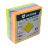 Öntapadó jegyzettömb, 50x50 mm, 250 lap, VICTORIA OFFICE, neon