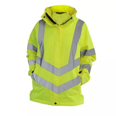 Női jól láthatósági lélegző esőkabát