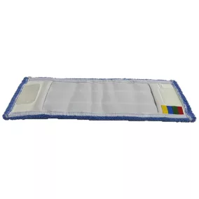 Mop mikroszálas kék 40cm, zsebes és  3 lyukas füles mop