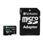   Memóriakártya, microSDXC, 128GB, CL10/U1, 90/10 MB/s, adapter, VERBATIM "Premium"
