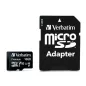   Memóriakártya, microSDHC, 16GB, CL10/U1, 45/10 MB/s, adapter, VERBATIM "Premium"