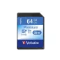   Memóriakártya, SDXC, 64GB, CL10/U1, 90/10 MB/s, VERBATIM "Premium"