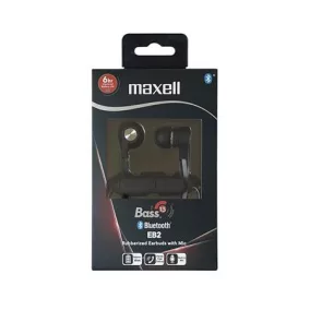   Fülhallgató, vezeték nélküli, Bluetooth 5.1, mikrofonnal, MAXELL "Bass", fekete