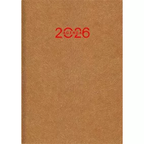   Naptár, tervező, A5, napi, DAYLINER "Animal", Gazelle-okker