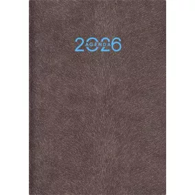   Naptár, tervező, A5, napi, DAYLINER "Animal", Grizzly-szürkésbarna