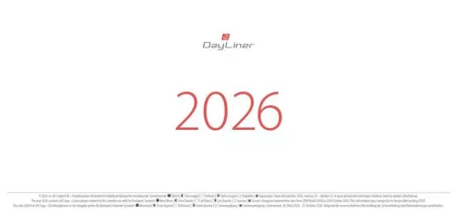 Naptár, asztali, álló, DAYLINER, "Oktáv"