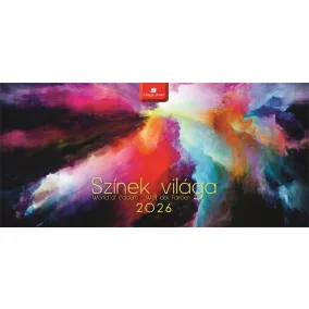   Naptár, asztali, álló, DAYLINER "Színek világa"