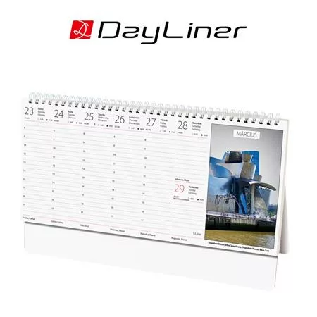 Naptár, asztali, álló, DAYLINER "Képes világ"