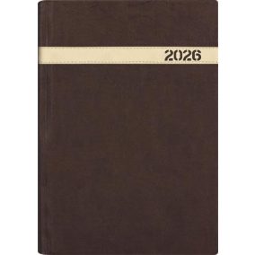   Naptár, tervező, B5, heti, DAYLINER "The Boss", barna