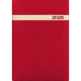   Naptár, tervező, B5, heti, DAYLINER, "The Boss", bordó