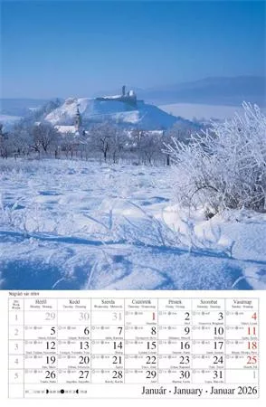 Naptár, fali, CSG, "Magyar Tájak"