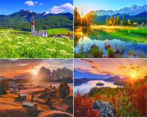 Naptár, fali, CSG, "Alpok"