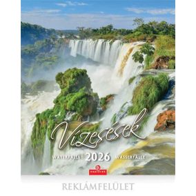 Naptár, fali, CSG "Vízesések"