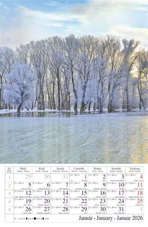 Naptár, fali, CSG, "Vizeink"