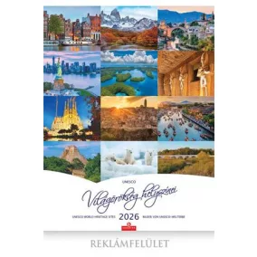 Naptár, fali, CSG "Világörökség helyszínei"