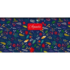   Zsebnaptár, fekvő elrendezésű, DAYLINER, "Colors Folk"