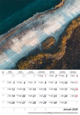 Naptár, fali, DAYLINER, "Természet varázsa"